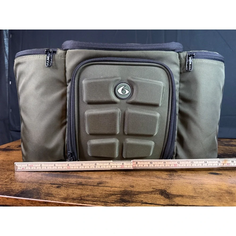 Six Pack Fitness Innovator 300 Meal Management Bag Olive Green Travel Gym Cooler